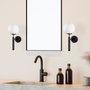 Opviq King - 11457 Lámpara de pared de diseño abstracto en blanco y negro
